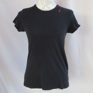 Rag & Bone T-Shirt | 100% Pima Cotton | Size S | Black w/ Red Lightning Bolt ⚡️